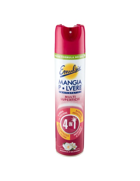emulsio mangiapolvere l'antistatico spray 4in1 300ml - magnolia e gelsomino: tuttocasashop.it: pulizia e cura della casa
