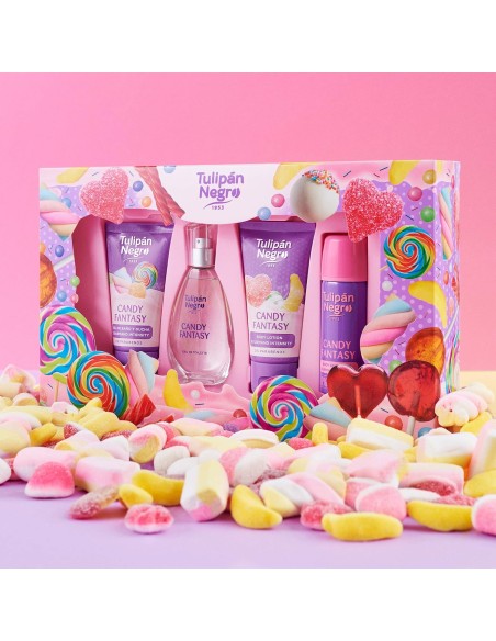 tulipan negro - deo 150ml+doccia 75ml+edt 50ml+body lot. 75ml - candy fantas: tuttocasashop.it: igiene e cura della persona