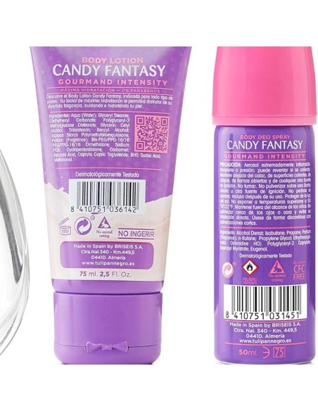 tulipan negro - deo 150ml+doccia 75ml+edt 50ml+body lot. 75ml - candy fantas: tuttocasashop.it: igiene e cura della persona