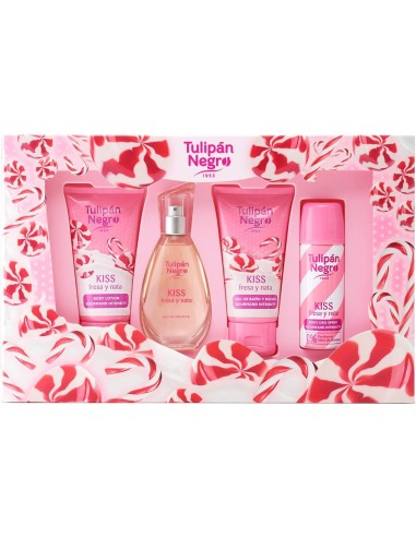 tulipan negro - deo 150ml+doccia 75ml+edt 50ml+body lot 75ml - fresaa y nata: tuttocasashop.it: igiene e cura della persona