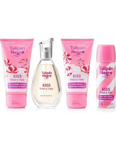 tulipan negro - deo 150ml+doccia 75ml+edt 50ml+body lot 75ml - fresaa y nata: tuttocasashop.it: igiene e cura della persona