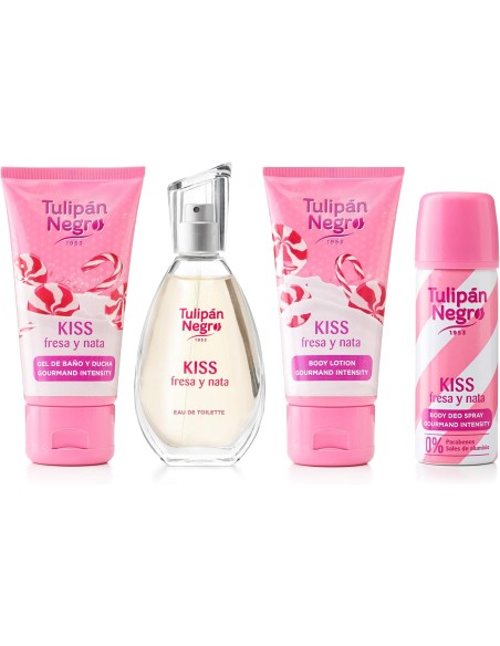 tulipan negro - deo 150ml+doccia 75ml+edt 50ml+body lot 75ml - fresaa y nata: tuttocasashop.it: igiene e cura della persona