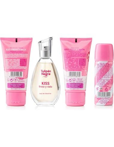 tulipan negro - deo 150ml+doccia 75ml+edt 50ml+body lot 75ml - fresaa y nata: tuttocasashop.it: igiene e cura della persona