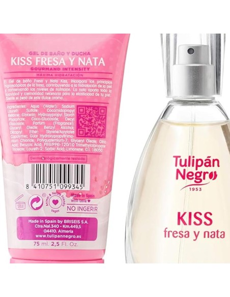 tulipan negro - deo 150ml+doccia 75ml+edt 50ml+body lot 75ml - fresaa y nata: tuttocasashop.it: igiene e cura della persona