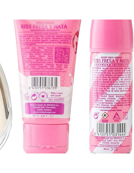 tulipan negro - deo 150ml+doccia 75ml+edt 50ml+body lot 75ml - fresaa y nata: tuttocasashop.it: igiene e cura della persona