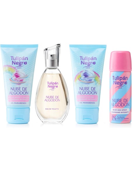 tulipan negro - deo 150ml+doccia 75ml+edt 50ml+body lot 75ml - algoton nube: tuttocasashop.it: igiene e cura della persona