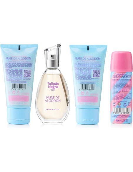 tulipan negro - deo 150ml+doccia 75ml+edt 50ml+body lot 75ml - algoton nube: tuttocasashop.it: igiene e cura della persona