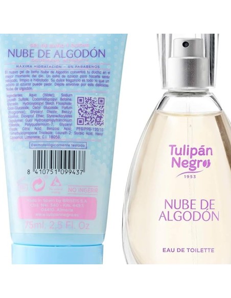 tulipan negro - deo 150ml+doccia 75ml+edt 50ml+body lot 75ml - algoton nube: tuttocasashop.it: igiene e cura della persona