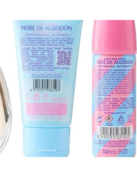 tulipan negro - deo 150ml+doccia 75ml+edt 50ml+body lot 75ml - algoton nube: tuttocasashop.it: igiene e cura della persona