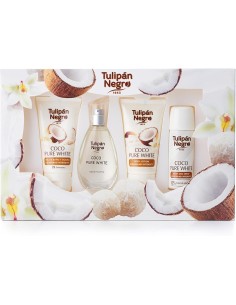 tulipan negro - deo 150ml+doccia 75ml+edt 50ml+body lot 75ml - coco pure whi: tuttocasashop.it: igiene e cura della persona
