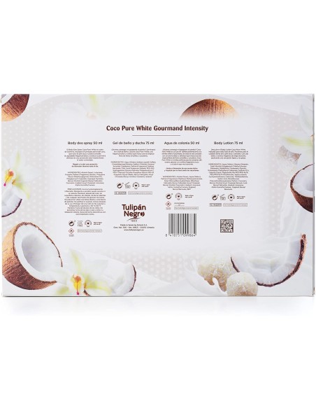 tulipan negro - deo 150ml+doccia 75ml+edt 50ml+body lot 75ml - coco pure whi: tuttocasashop.it: igiene e cura della persona