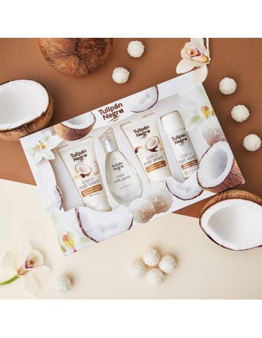 tulipan negro - deo 150ml+doccia 75ml+edt 50ml+body lot 75ml - coco pure whi: tuttocasashop.it: igiene e cura della persona