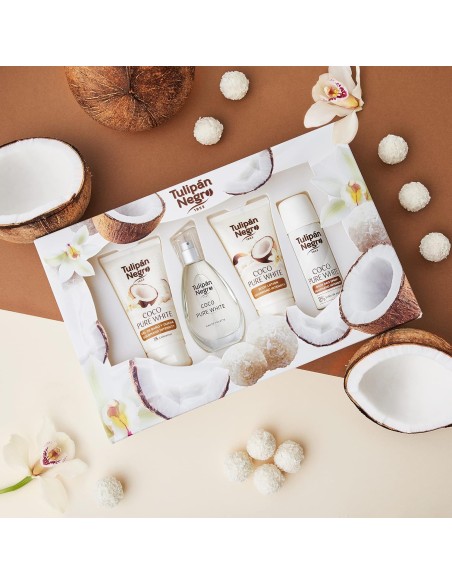 tulipan negro - deo 150ml+doccia 75ml+edt 50ml+body lot 75ml - coco pure whi: tuttocasashop.it: igiene e cura della persona