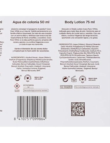 tulipan negro - deo 150ml+doccia 75ml+edt 50ml+body lot 75ml - coco pure whi: tuttocasashop.it: igiene e cura della persona