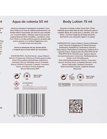 tulipan negro - deo 150ml+doccia 75ml+edt 50ml+body lot 75ml - coco pure whi: tuttocasashop.it: igiene e cura della persona