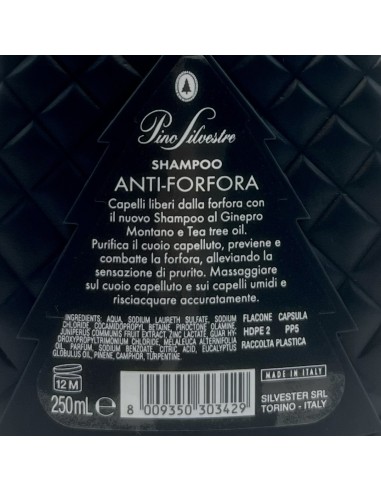 pino silvestre shampoo 250ml - antiforfora - ginepro montano e tea tree oil: tuttocasashop.it: igiene e cura della persona