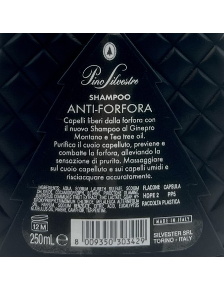 pino silvestre shampoo 250ml - antiforfora - ginepro montano e tea tree oil: tuttocasashop.it: igiene e cura della persona
