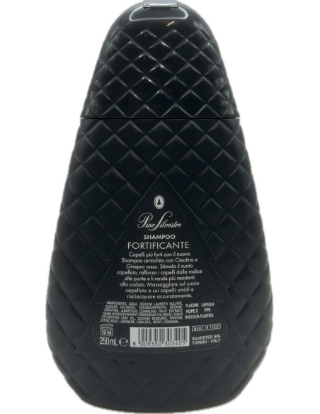 pino silvestre shampoo 250ml - fortificante - creatina e ginepro rosso: tuttocasashop.it: igiene e cura della persona