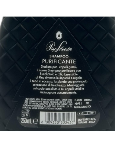 pino silvestre shampoo 250ml - purificante sebo regolatore - eucaliptus: tuttocasashop.it: igiene e cura della persona