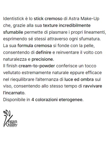 astra identistick contour stick cremodo per contouring - 02 - light: tuttocasashop.it: igiene e cura della persona