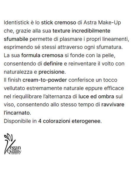 astra identistick contour stick cremodo per contouring - 04 - dark: tuttocasashop.it: igiene e cura della persona