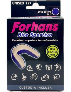 forhans bite sportivo - paradenti superiore termoformante - custodia inclusa: tuttocasashop.it: igiene e cura della persona