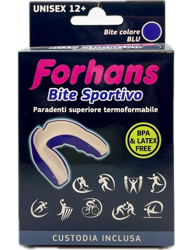 forhans bite sportivo - paradenti superiore termoformante - custodia inclusa: tuttocasashop.it: igiene e cura della persona