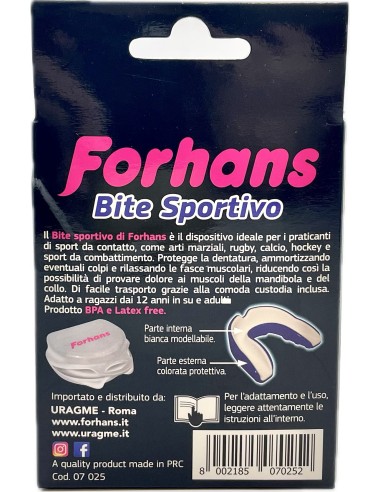 forhans bite sportivo - paradenti superiore termoformante - custodia inclusa: tuttocasashop.it: igiene e cura della persona