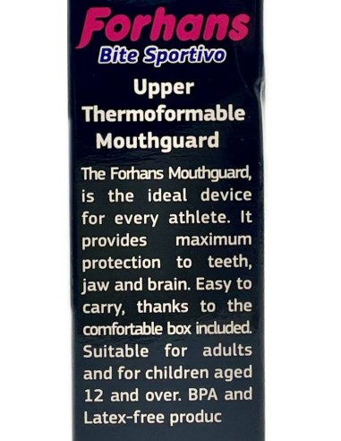 forhans bite sportivo - paradenti superiore termoformante - custodia inclusa: tuttocasashop.it: igiene e cura della persona