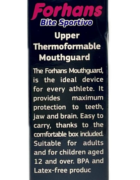 forhans bite sportivo - paradenti superiore termoformante - custodia inclusa: tuttocasashop.it: igiene e cura della persona