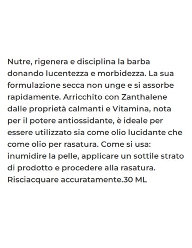 noxzema professional olio da barba 30ml - zanthalene e vitamina e: tuttocasashop.it: igiene e cura della persona