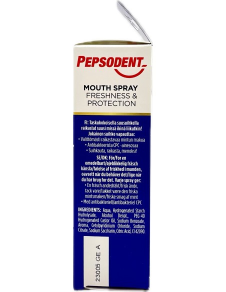 pepsodent mouth spray freshness & protection - 15ml - spray alito fresco: tuttocasashop.it: igiene e cura della persona