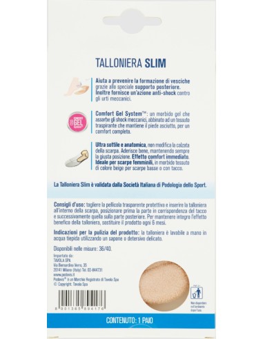 podovis talloniera slim doppia protezione comfort gel system - donna 36/40: tuttocasashop.it: prodotti per bucato e tessuti
