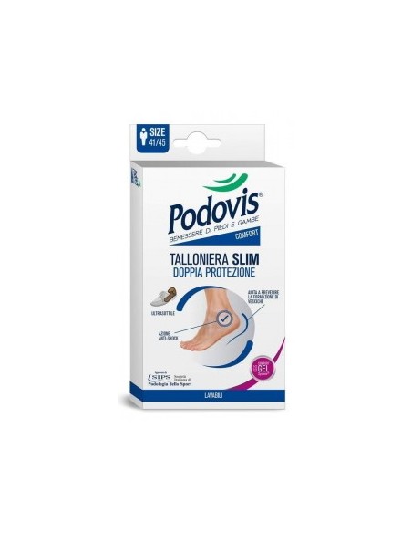 podovis talloniera slim doppia protezione comfort gel system - uomo 41/45: tuttocasashop.it: prodotti per bucato e tessuti
