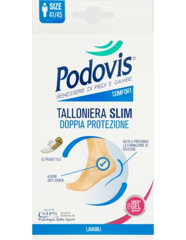 podovis talloniera slim doppia protezione comfort gel system - uomo 41/45: tuttocasashop.it: prodotti per bucato e tessuti