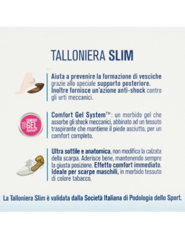 podovis talloniera slim doppia protezione comfort gel system - uomo 41/45: tuttocasashop.it: prodotti per bucato e tessuti