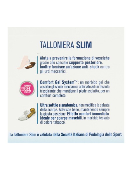 podovis talloniera slim doppia protezione comfort gel system - uomo 41/45: tuttocasashop.it: prodotti per bucato e tessuti