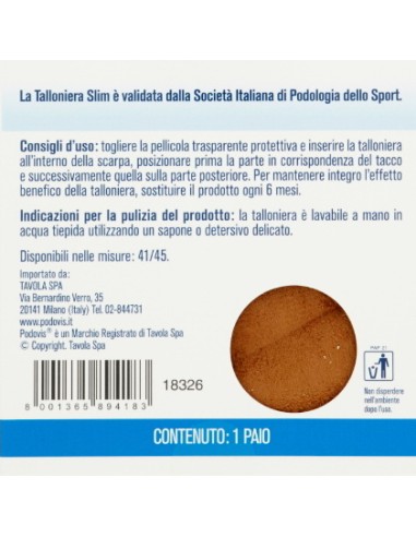 podovis talloniera slim doppia protezione comfort gel system - uomo 41/45: tuttocasashop.it: prodotti per bucato e tessuti