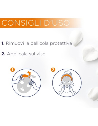 acqua alle rose maschera in tessuto idratante anti-fatica - vitamina c: tuttocasashop.it: igiene e cura della persona