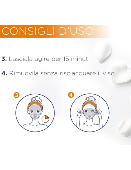 acqua alle rose maschera in tessuto idratante anti-fatica - vitamina c: tuttocasashop.it: igiene e cura della persona