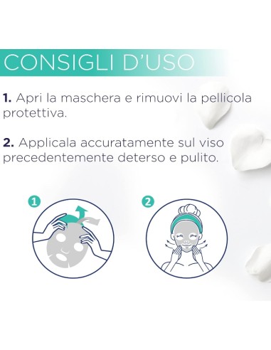 acqua alle rose maschera in tessuto opacizzante anti-imperfezioni: tuttocasashop.it: igiene e cura della persona