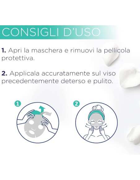 acqua alle rose maschera in tessuto opacizzante anti-imperfezioni: tuttocasashop.it: igiene e cura della persona