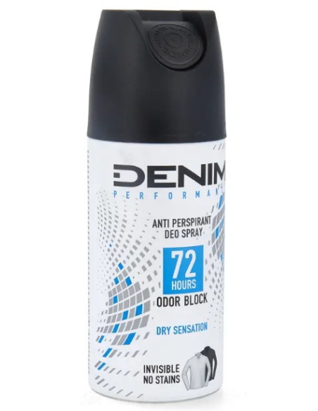 denim deodorante spray 150ml - 72h odour block - dry sensation - invisible: tuttocasashop.it: igiene e cura della persona