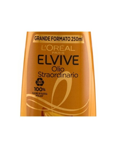 elvive l'oreal balsamo 250ml - olio straordinario - capelli secchi: tuttocasashop.it: igiene e cura della persona