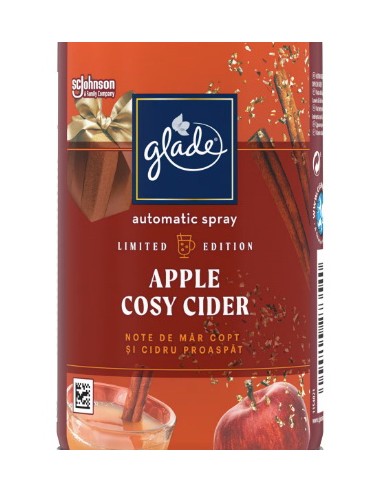 glade automatic spray - 269ml - ricarica - apple cosy cider - mela: tuttocasashop.it: pulizia e cura della casa
