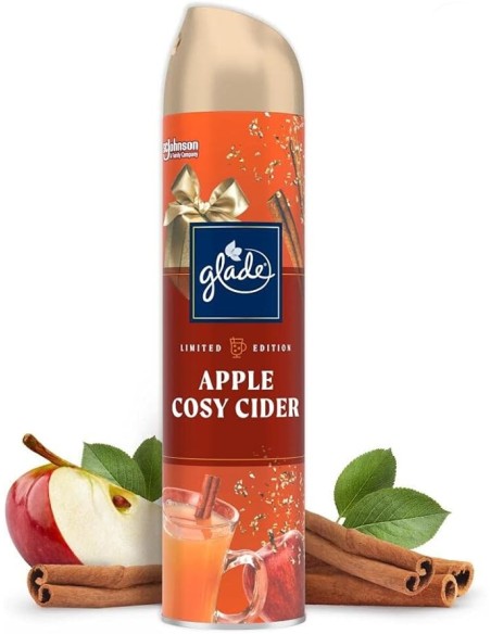 glade deoodorante spray - 300ml - apple cosy cider - cinnamon - baked crisp: tuttocasashop.it: pulizia e cura della casa