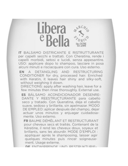 libera e bella balsamo per capelli - 300ml - ristrutturante: tuttocasashop.it: igiene e cura della persona