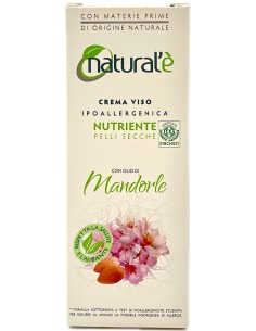 natural'e' crema viso ipoallergenica nutriente - 75ml - olio di mandorle: tuttocasashop.it: igiene e cura della persona