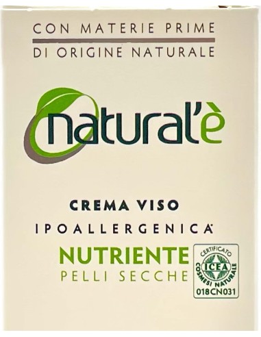 natural'e' crema viso ipoallergenica nutriente - 75ml - olio di mandorle: tuttocasashop.it: igiene e cura della persona