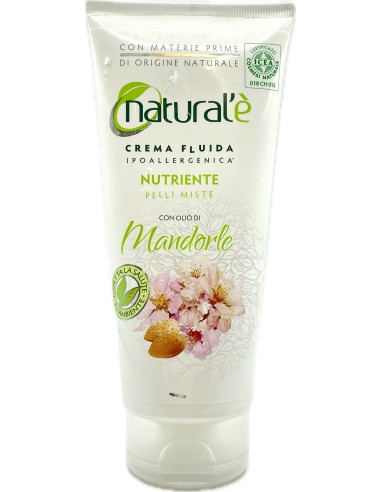 natural'e' crema fluida ipoallergenica nutriente - 200ml - olio di mandorle: tuttocasashop.it: igiene e cura della persona